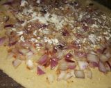 A picture of step 2 of Tandoori onion chapati without tandoor.