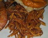 A picture of step 7 of Fideuá with Hake and Prawns.