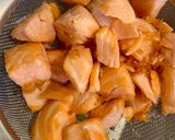 Une image de l'étape 4 de Rice bowl au saumon mi-cuit.