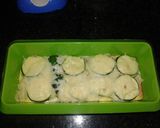 Foto del paso 5 de la receta: Pastel de calabacín y salmón ahumado