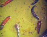 A picture of step 4 of Palak kadhi.