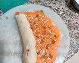 A picture of step 7 of Coconut twist burfi.