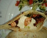 A picture of step 14 of Turkish Doner kabab pockets.