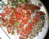 A picture of step 8 of Moong sprouts chaat.