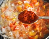 A picture of step 4 of Butter chicken pasta.