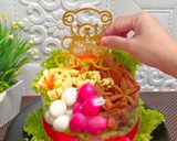 Foto langkah ke 8 dari resep 275. Birthday cake mie goreng || pengganti cake ultah.