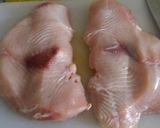 Foto del paso 1 de la receta: Chicharrón de Pescado con bastones de Camote, arroz con choclo y encurtido de Nabo a lo Carmelita