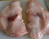 Foto del paso 1 de la receta: Chicharrón de Pescado con bastones de Camote, arroz con choclo y encurtido de Nabo a lo Carmelita
