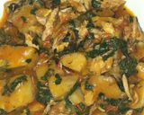 A picture of step 6 of Yam porridge.