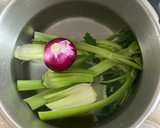 Foto del paso 1 de la receta: Caldo con “pelotas”