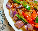 Foto langkah ke 4 dari resep Tumis Terong Cabe Tomat.