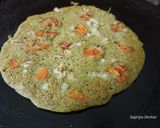 A picture of step 3 of Kala chana uthappaam.