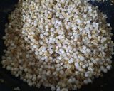 A picture of step 4 of Sabudana.