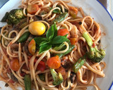 Foto del paso 4 de la receta: Pastas vegetarianas con mucho colorido navideño