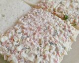 A picture of step 3 of Creamy, Chicken, Veggies Sandwich 🥪🥪🥪.