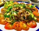Hình bước làm 4 của món Ba rọi bò xào củ hành