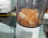 A picture of step 1 of Orange and grapes pudding.
