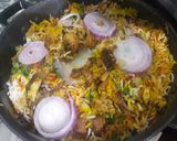 A picture of step 7 of Chicken Dum Biryani.