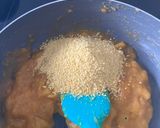 A picture of step 3 of Sharon fruit and mango halwa.