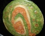 A picture of step 7 of Tricolour lachha paratha.