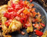 A picture of step 3 of Lahori chicken.