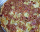 Foto del paso 7 de la receta: Tarta de huevo, jamón, queso y tomate