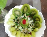 A picture of step 4 of Go Green salad.