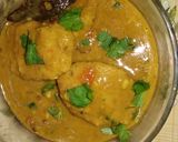 A picture of step 6 of Rikwanch curry.