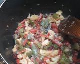 A picture of step 3 of Mixed veg dal.