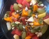 A picture of step 3 of Fruit salad with dried fruits.