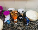 A picture of step 1 of Chocolate chip banana bread / cake🙊#4weekschallenge#wheatflourrecipescontest.