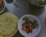 Hình bước làm 6 của món Bánh Crepe trái cây
