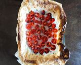 Foto del passaggio 2 della ricetta Carpaccio di Ombrina con pomodorini al forno