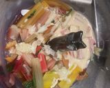 A picture of step 2 of Swiss chard stems moutabbal/Dip.