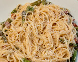 Foto del paso 6 de la receta: Spaghetti carbonara con espárrago verde