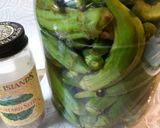 A picture of step 2 of Pickled Okra II and III.