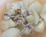 รูปขั้นตอนการทำที่ 1 ของ หัวไชท้าวต้มหมูสามชั้นกะปลาหมึกแห้ง