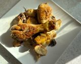 Foto del paso 11 de la receta Pollo a la mostaza y miel con patatas a las hierbas