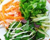 Hình bước làm 2 của món Bún thịt nướng xiên que