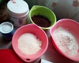 A picture of step 1 of Chocolate coconut cake #coastal coconut dish challenge.