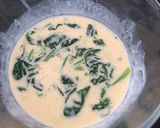 A picture of step 2 of Baked eggs and spinach.