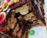 A picture of step 13 of Choco walnut bread pudding dessert.