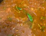 A picture of step 9 of Kadai paneer.