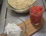 Foto del paso 2 de la receta: *ESPAGUETI CREMOSO DE CAMARONES CON SALSA DE JITOMATE*