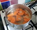 A picture of step 1 of Vickys Sweet Potato Fritters, GF DF EF SF NF.