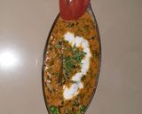 A picture of step 7 of Methi matar malai.