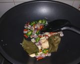Foto langkah ke 2 dari resep Nasi bakar cumi asin.