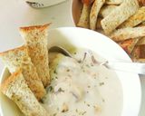 Foto langkah ke 8 dari resep Sup Krim Jamur Kancing (Champignon) (86).