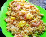 Foto langkah ke 10 dari resep 🇹🇭ข้าวผัดสับปะรด(Khao Phat Sapparot)~Thai Pineapple Fried rice🍍🍤🍗.