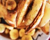 पैन केक विद हनी ग्लेज्ड बनाना (Pancake with honey glazed banana recipe in Hindi) रेसिपी चरण 6 फोटो